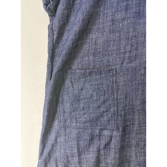 Women's 52Seven Plus Size 1X Button Down Denim Shirt Dress Chambray Boutique - Picture 3 of 7